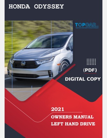 honda odyssey 2021 owners manual
